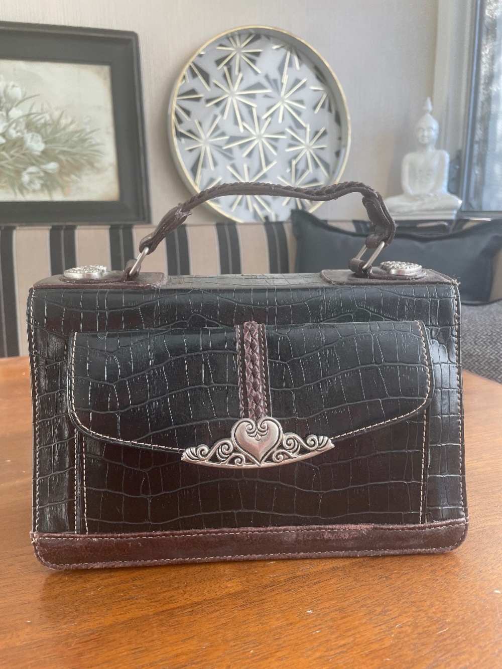 Brighton black small handle bag